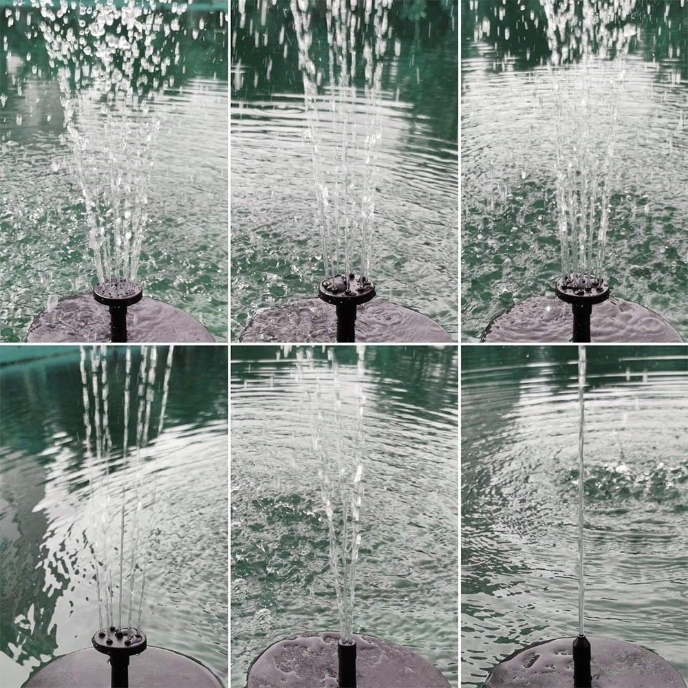 Willstar Garden Spray Heads Solar Automatic Fountain Pump For Bird Bath Garden Back Yard And Small Pond 13cm