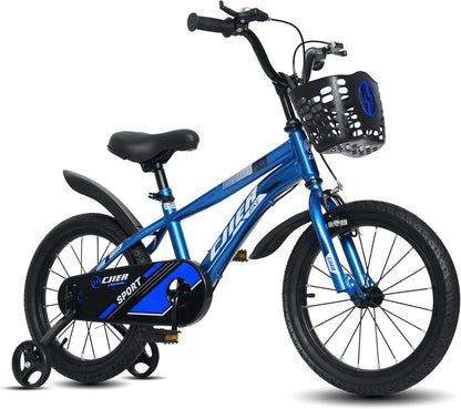 16" Kids Bike for Boys and Girls, Wanan Boys Bicycles with Training Wheels for Kids Ages 4-8, Blue