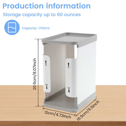 Breastmilk Freezer Organizer 1700ml Breast Milk Storage Organizer Reusable Breast Milk Storage Tower First in First Out Breastmilk Bag Organizer for Freezing Breastmilk Freezer