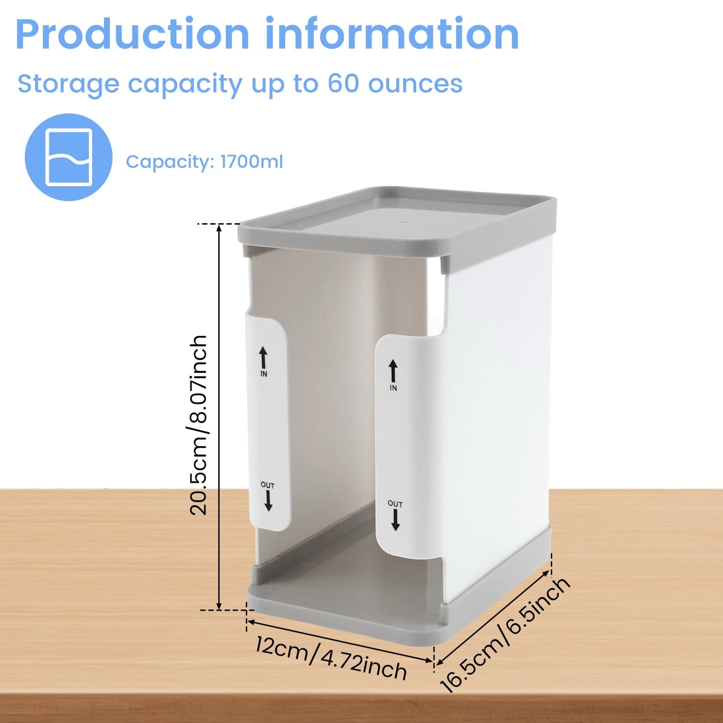 Breast Milk Storage Tower - Convenient Storage for Milk Freezer Bags - Efficiently Store Milk in Freezer Organizer Tower - Breast Milk Storing Containers for Up to 60oz Milk