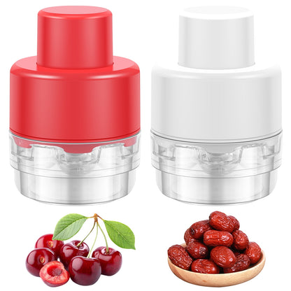 2 Pcs Cherry Pitter Portable Cherry Core Remover with 7 Individual Holes,Easy to Use,Multi-Function Cherries Stoner Seed Remover Tool for Making Cherry Jam