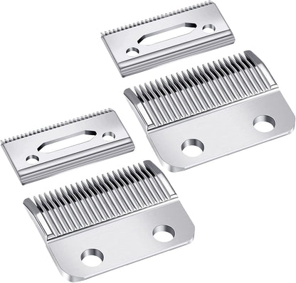 2 Sets Adjustable Clippers Blades, 2 Hole Hair Trimmer Replacement Blade (Silver)