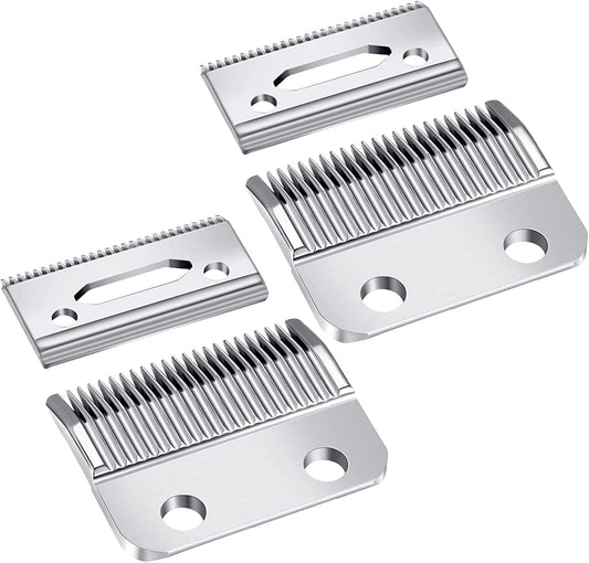 2 Sets Adjustable Clippers Blades, 2 Hole Hair Trimmer Replacement Blade (Silver)