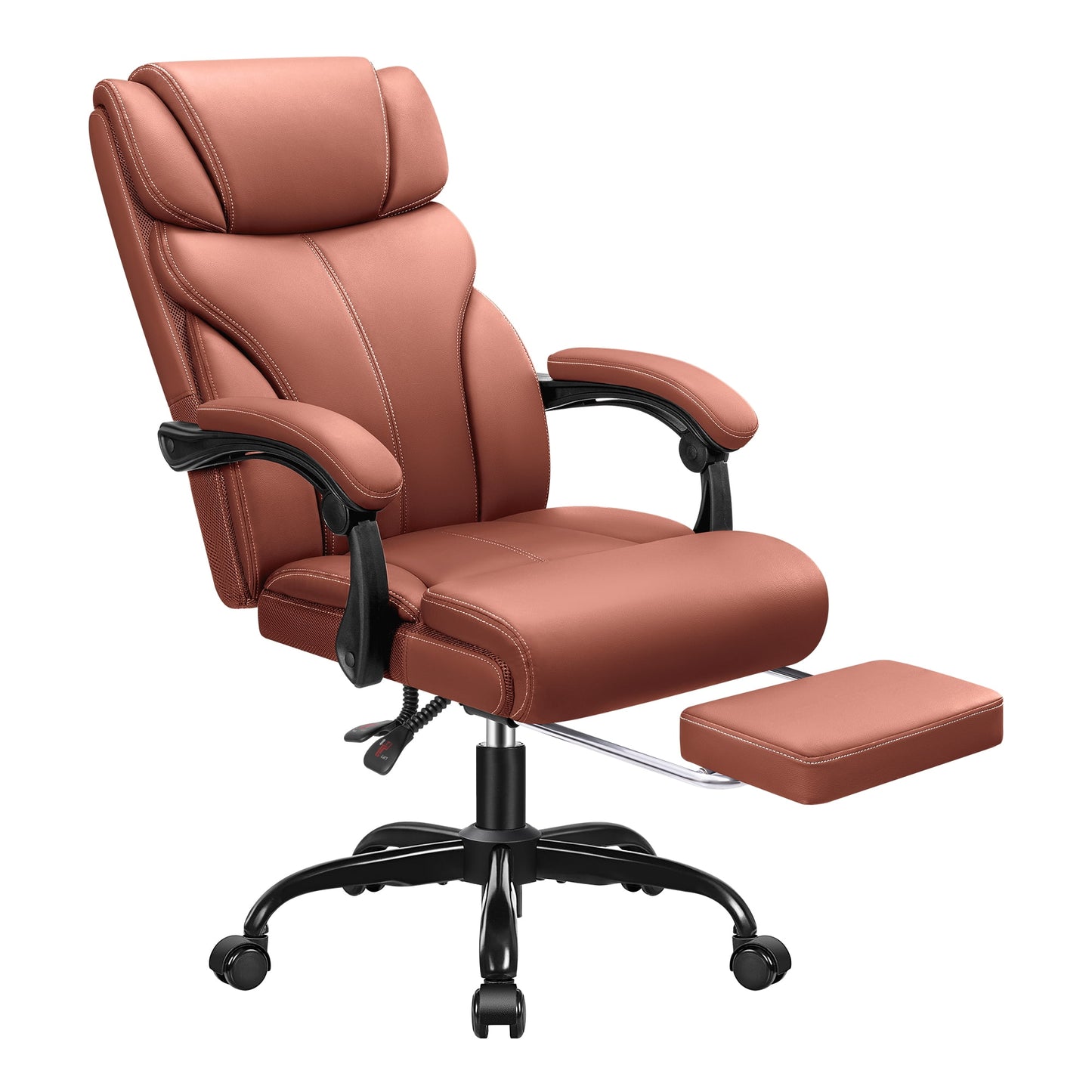 Coolhut Executive Office Chair, Big and Tall Office Chair 500LBS Wide Seat Ergonomic Computer Desk Chair High Back Executive Leather Chair Adjustable Task Chair Lumbar Back