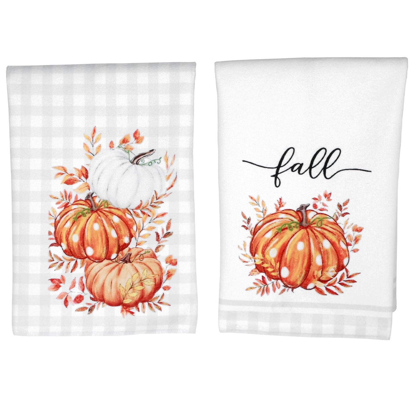 4Pcs Fall Kitchen Towels Pumpkin Fall Dish Towels Microfibre Flour Sack Towels Autumn Dish Towels Seasonal Hand Towels Thanksgiving Pumpkin Decor Fall Harvest Decor for Home