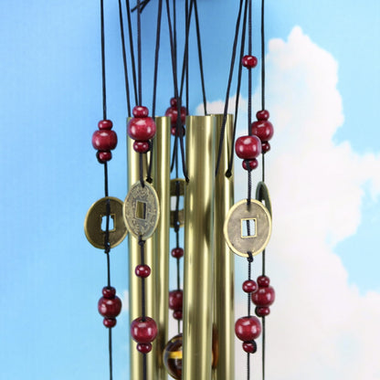 Wekvgz Wind Chimes for Outside Tubes Bells Copper Wind Chime Retro Bronze Hanging Decoration Feng Shui Lucky Wind Bell Memorial Wind Chimes for Garden Patio Window Yard