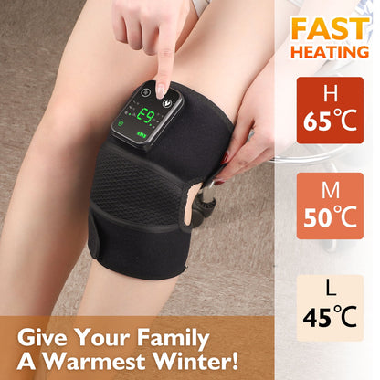 3 IN 1 Heated Vibration Shoulder Brace Support,Heating Vibration Massage Protector Shoulder Strap,Shoulder Massager,Relieve Shoulder Muscle Pain Gift