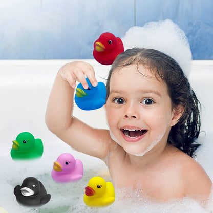 Austok 50 Pcs Rubber Ducks,Assorted Ducks Bath Toy for Kids,Bath Floater,Baby Bath Toys Rubber Duck for Shower Birthday Party Favors Gift