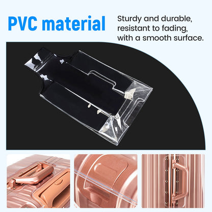 3Pcs Luggage Covers Waterproof PVC Suitcase Cover Dustproof Clear Luggage Protector 3 Sizes Luggage Protector Cover 20+24+28 Inch Reusable Suitcase Dust Cover