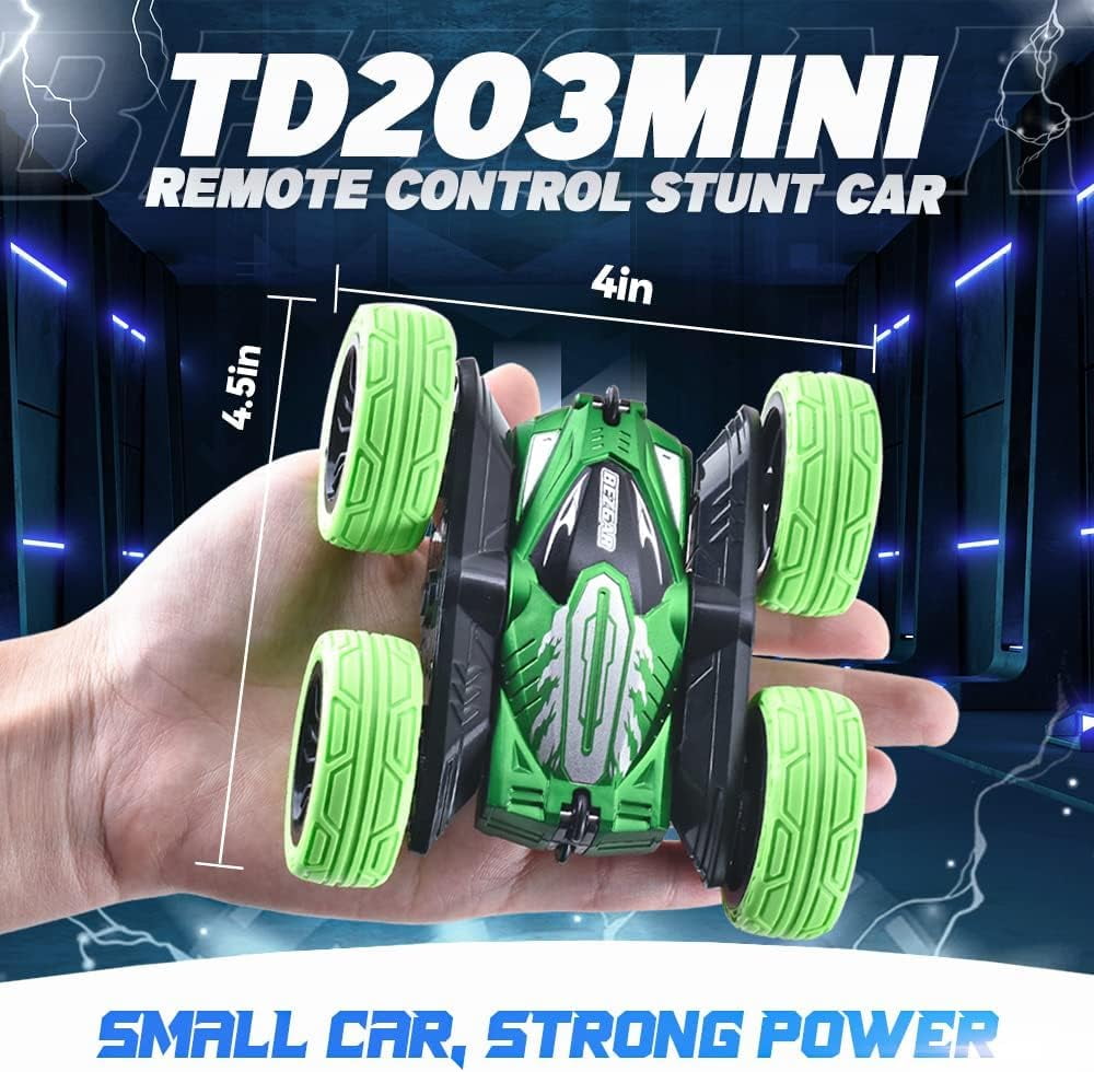 YCFUN RC Cars for Boys 4-7, Remote Control Double Side 360 Flips Rotating Stunt Cars for Birthday Gifts for Todllers Kids Boys Girls