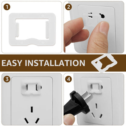 100Pcs Loose Outlet Fix Snug Plug Reusable Loose Outlet Fix Plug Spacers Plastic Plugs Keep Falling Out of Outlet Easily Fix Loose Outlets Loose Socket Plugs for Outlets