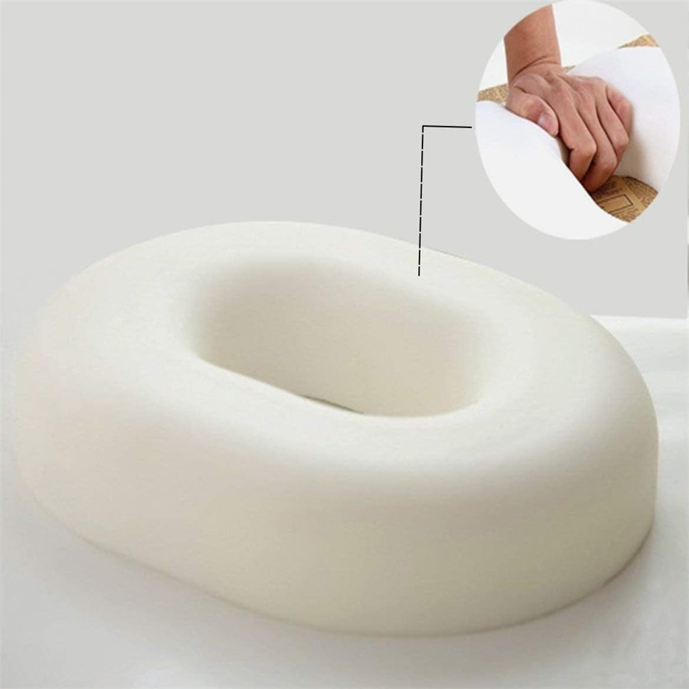 Donut Pillow, Coccyx Seat Cushion for Tailbone Pain Relief, Back, Hip Pain, Hemorrhoids, Post Surgery, Postpartum Pregnancy, Office Desk Chair, Wheelchair, Travel Memory Foam Blue