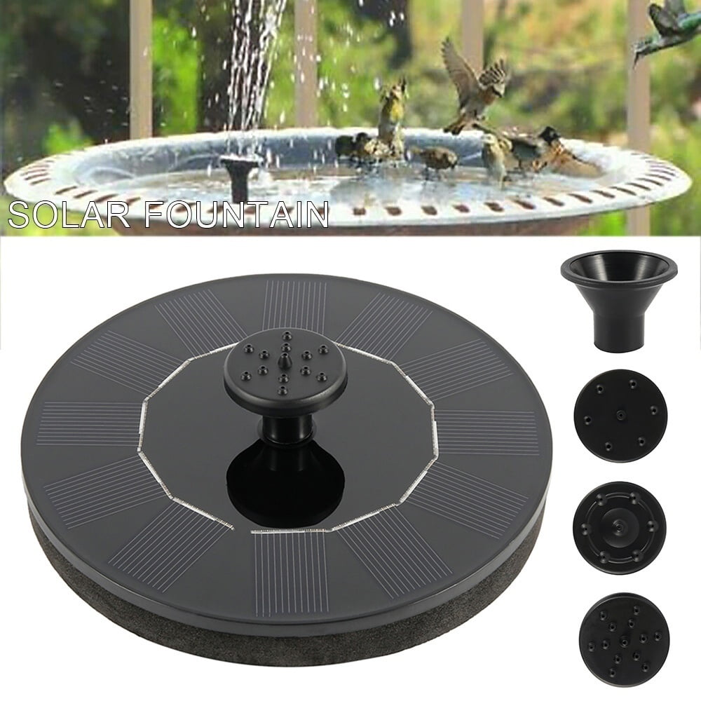 Willstar Garden Spray Heads Solar Automatic Fountain Pump For Bird Bath Garden Back Yard And Small Pond 13cm