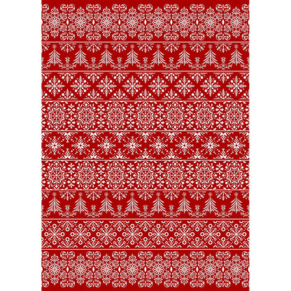 BERTHMEER 5'X7' Christmas Kitchen Rug for Living Room Bedroom Dining Room Office Dorm Laundry Holiday Extra Soft Machine Washable Non-slip Rug,Red