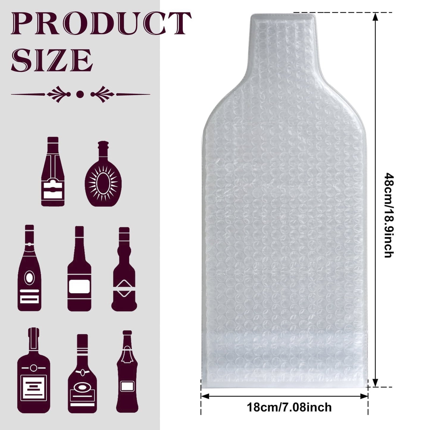 4Pcs Wine Bags for Travel Reusable Wine Bottle Protector Bags for Airplane Travel Double Inner Bubble Wrap Wine Sleeves for Luggage Suitcase