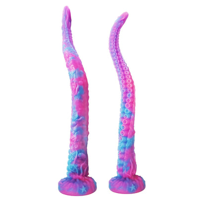 Adult Sex Toys Dildos Sex Toys 17.7 inch Huge Tentacle Adult Toy, Glowing Sucking Octopus Silicone Dildos with Strong Suction Cup, G Spot Stimulator Sex Toy for Women Pleasure Hands-Free Play