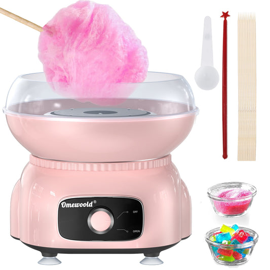 Cotton Candy Machine,Pink Cotton Candy Maker for Kids Adults 500W Candy Floss Sugar Maker Machine Birthday Party Kids Gift