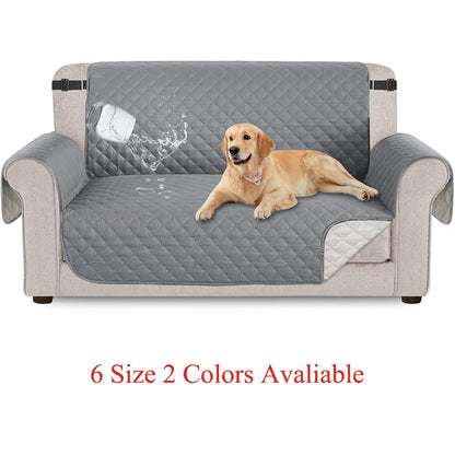 Couch Covers 3 Cushion Couch Waterproof Sofa Cover Machine Washable, Gidhire 3 Seater Couch Covers with Pockets Non Slip Furniture Protector Slipcover for Pets Dogs Children Living Room (Gray, 70")