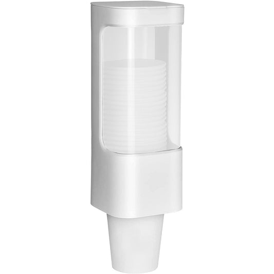 Cup Dispenser, Wall Mounted Bathroom Cup Holder, 3oz-5oz Disposable Paper Cup Plastic Cup Dispenser, Water Cooler Dispenser Cup Holder with Paste Plate for Home Office Hospital Gym