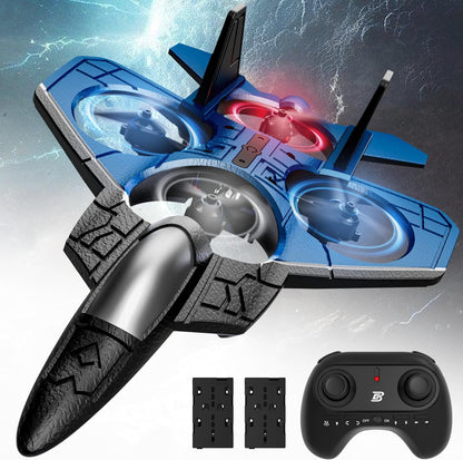 Drones for Kids, YCFUN 360-Degree Flip Drone RC Fighter Airplane F-22 Raptor Toy Remote Control Jet Stunt Plane for Adults & Kids