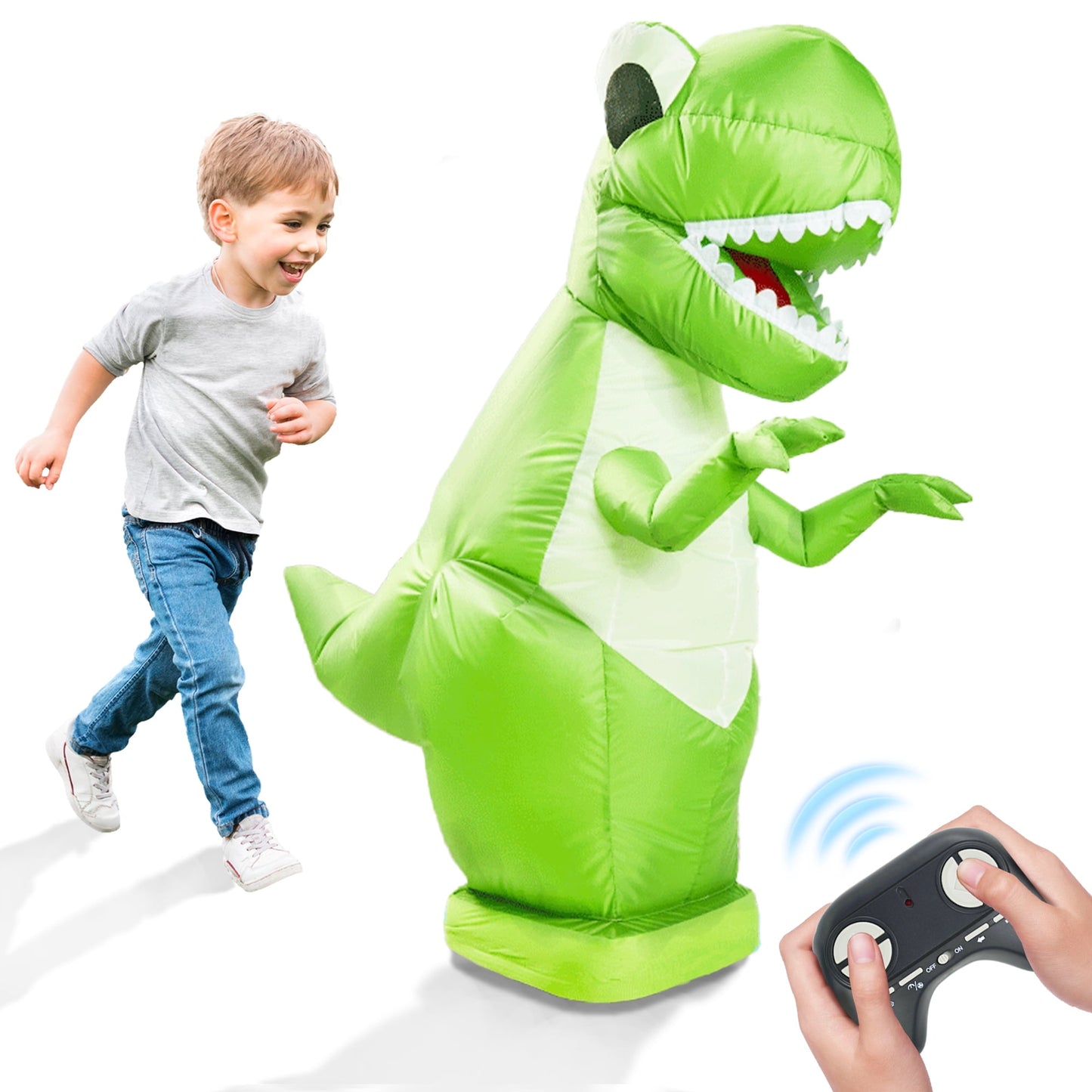 YCFUN Inflatable Remote Control Dinosaur Toys for Kids Boys Girls Age 3+