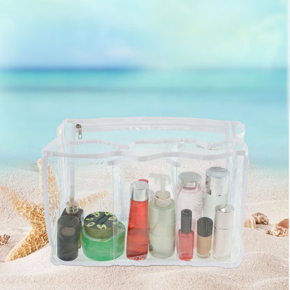 Clear Beach Bag Organizer Accessories for Bogg Bag X Large Waterproof Insert Divider Pouch PVC Storage Bag Clear Organizer Bags Clear Insert Divider Liner Bag for Beach Bag Fits Various Storage Needs