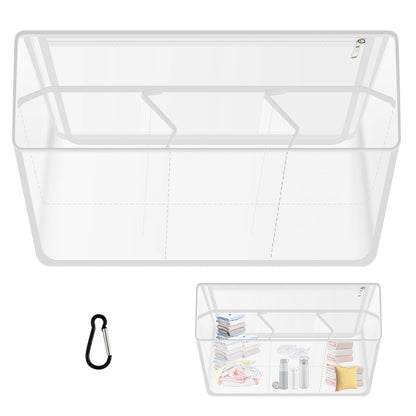 Clear Beach Bag Organizer Accessories for Bogg Bag X Large Waterproof Insert Divider Pouch PVC Storage Bag Clear Organizer Bags Clear Insert Divider Liner Bag for Beach Bag Fits Various Storage Needs