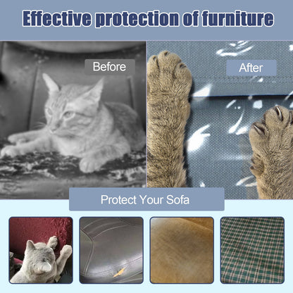 Couch Cover Pets Plastic Armchair Recliner Cover Clear Cat Scratching Protector Waterproof Sofa Cover Anti Scratch Dustproof Sofa Slipcover for Protection Against Cat Dog Clawing