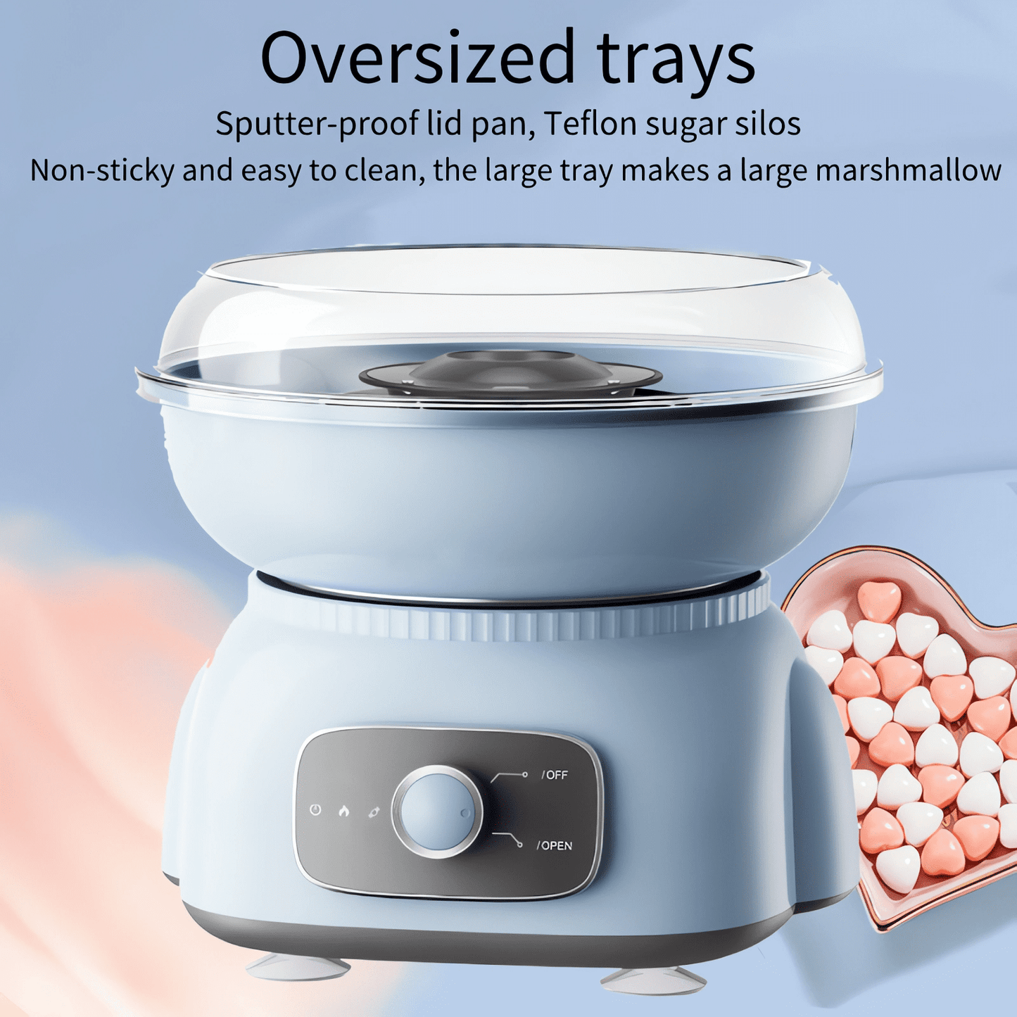 Cotton Candy Machine,Homemade Sweets for kids Birthday Party,Christmas Gift,Blue