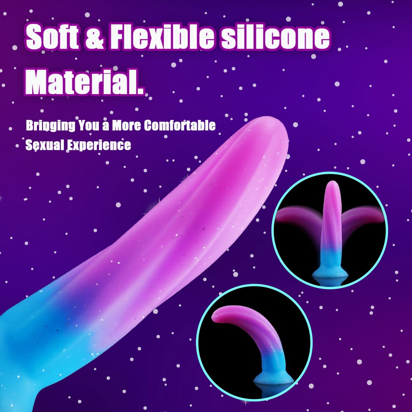 AYIYUN Female Sex Toys Dildo 6.3 Inch Silicone Adult Toy with Suction Cup for Hands-free Play G-Spot Stimulator for Women & Men Anal Play