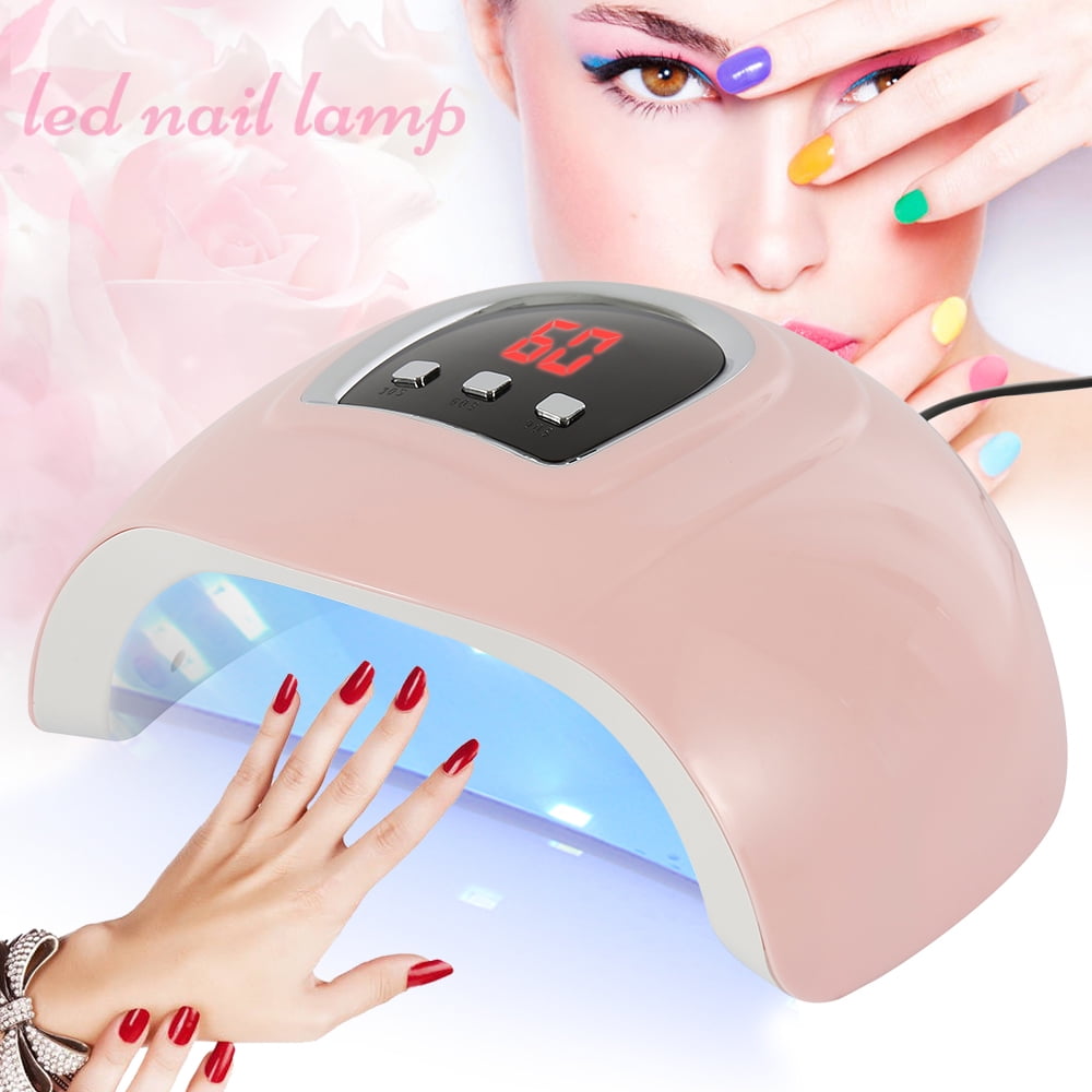 54W Professional UV Gel Nail Lamp 18 LED Light Nail Dryer Polish Curing,LED Nail Lamp Infrared Sensor Electric Nail Dryer with Timing Function Gel Nail Polish Curing Light Nail Art Beauty Tool