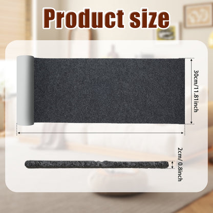 Cat Scratch Furniture Protector Self-Adhesive Cat Scratching Mat Trimmable Cat Scratching Carpet Mat DIY Cat Scratch Couch Protector for Furniture Door Wall