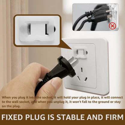 100Pcs Loose Outlet Fix Snug Plug Reusable Loose Outlet Fix Plug Spacers Plastic Plugs Keep Falling Out of Outlet Easily Fix Loose Outlets Loose Socket Plugs for Outlets